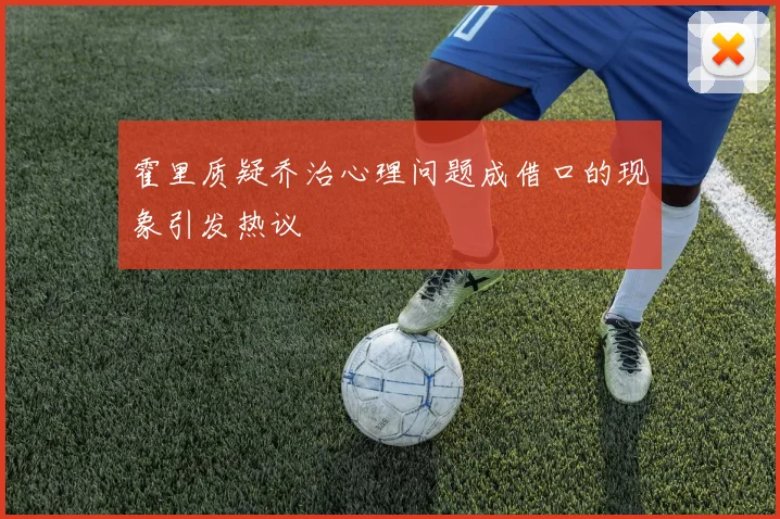 霍里质疑乔治心理问题成借口的现象引发热议